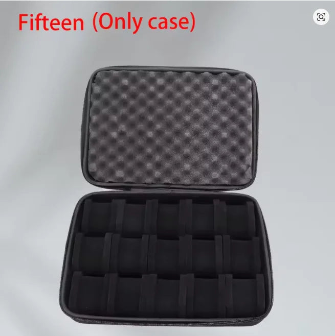 Boîte de rangement pour montres pour hommes, étui de voyage portable pour montres, support de présentation pour montres-bracelets avec système anti-déplacement